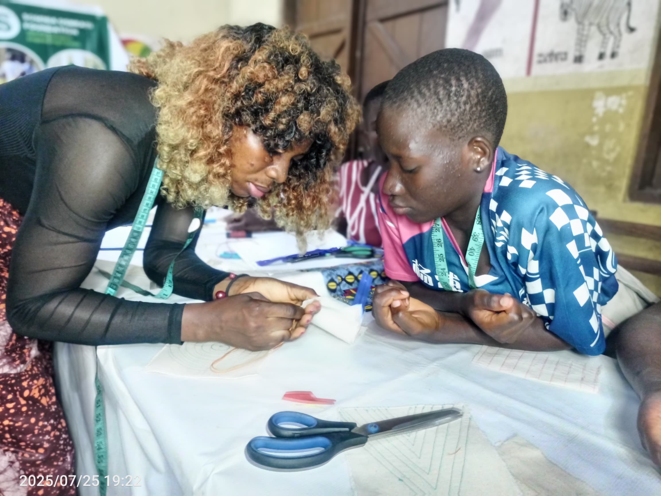 Measuring Progress, Amplifying Voices: Bakpe Children Advance in Sewing Skills and Team Spirit